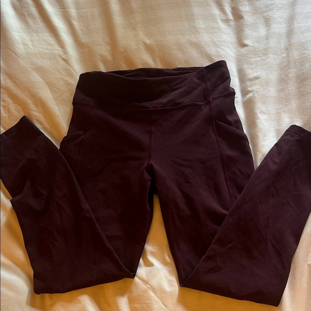 lululemon athletica Burgundy Leggings
